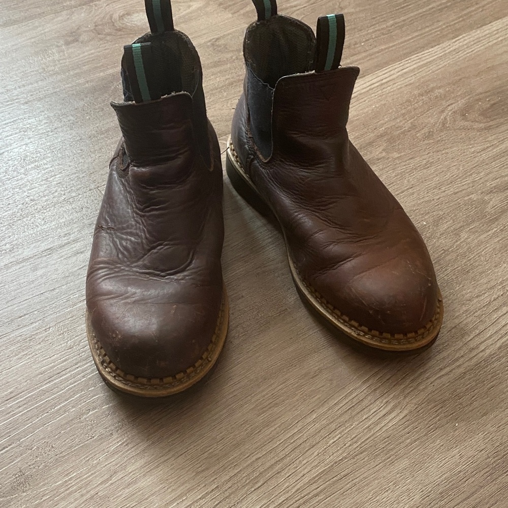 Georgia Boot Dark Brown Leather Ankle Boots